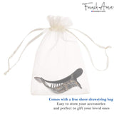French Amie Duckbill Style Curved Rectangle Hair Claw – Women Girls Hair Clip
