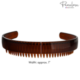 Brown Headband with 'Parcelona' branding on a white background