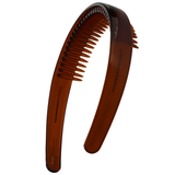 Brown Headband and comb design on a white background