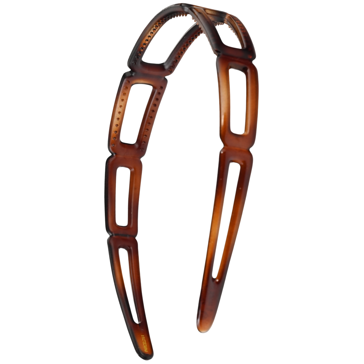 Brown hair headband on a white background