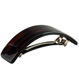 Dark Brown hair clip barrette on a white background