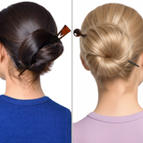 Parcelona French Hair Sticks, Tortoise Shell Chignon Pin for Buns (Set of 2)