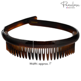 Brown Headband with 'Parcelona' branding on a white background