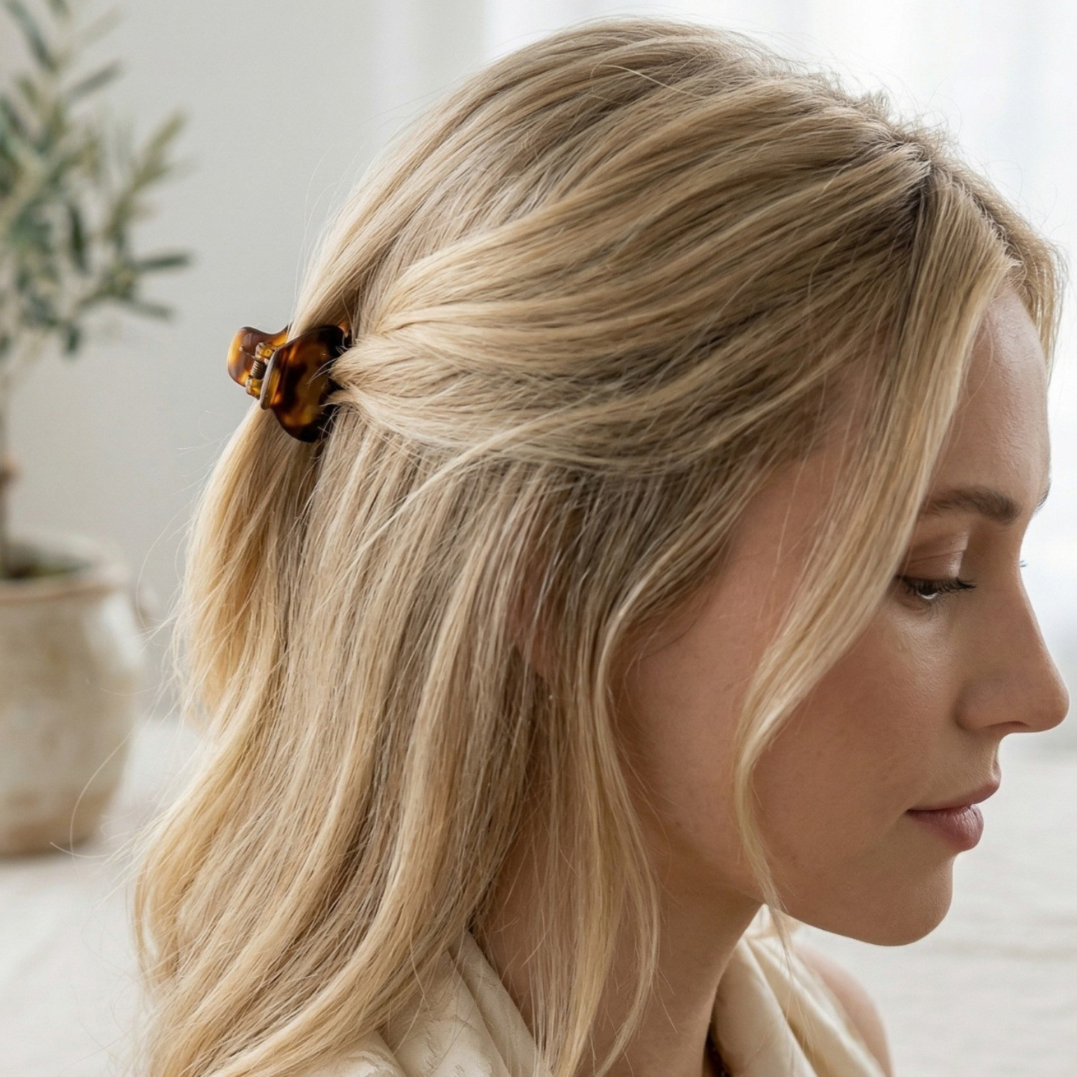 Parcelona Set of 2 French Mini Hair Claw Savana Jaw Clip Hair Accessories