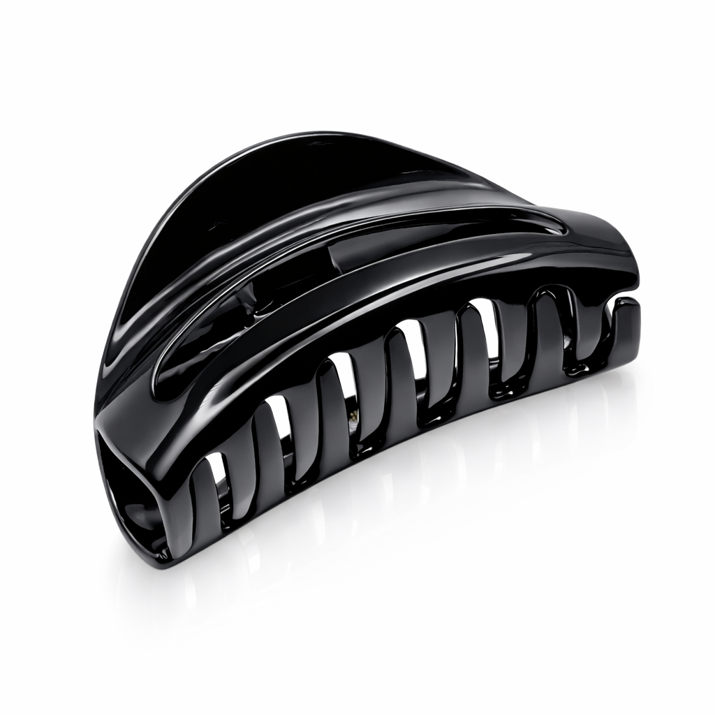 Parcelona French Vrille 2 3/4" Small Shell Jaw Hair Claw Clip for Women