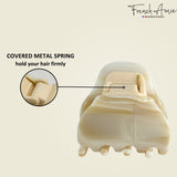 French Amie Belle 1 1/2" Mini Handmade Hair Claw French Acetate Jaw Clip for Women