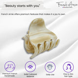 French Amie Belle 1 1/2" Mini Handmade Hair Claw French Acetate Jaw Clip for Women