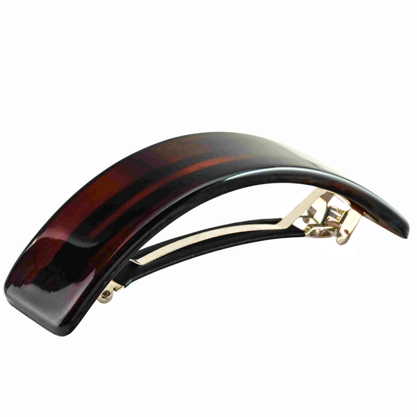 brown hair clip on a white background