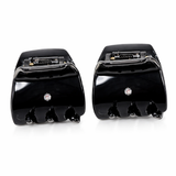 Parcelona French Mignon 1.25" Mini Hair Claw Crystal Accent Clips for Women 2pcs