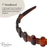 Lightweight 1-inch-width Parcelona French headband designed for lasting comfort