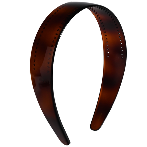 Front view of Parcelona French 1.25-inch cellulose acetate headband