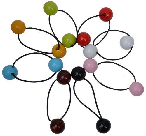 Parcelona France BOULI Ball Ponytail Holder Elastic Hair Tie Scrunchie Bands-PARCELONA-ebuyfashion.com