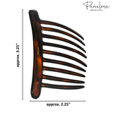 Size chart showing length of Parcelona French twisted hair stick approx 3.5 inches