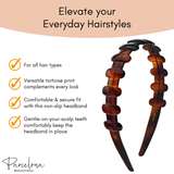 Comfortable non slip Parcelona French headband for everyday hairstyles