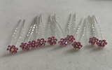 Moeni 10pcs Beautiful Crystal Rhinestone U Hair Pins
