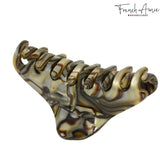 French Amie Director Thin and Narrow Small Handmade Celluloid Hair Claw for Women