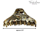 French Amie Director Thin and Narrow Small Handmade Celluloid Hair Claw for Women
