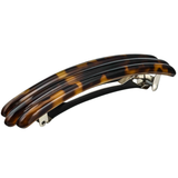 Savana cellulose acetate French barrette front view for women and girls