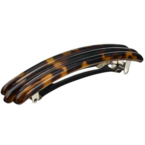 Savana cellulose acetate French barrette front view for women and girls