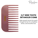 Pink detangler comb with 'Parcelona' branding on a white background