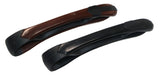 Parcelona French Twin Fit Brown N Black Celluloid Hair Clip Barrettes for Women