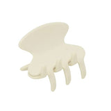 French Amie Flat Oval Small 1 3/4” Celluloid Handmade Hair Claw Clip for Women