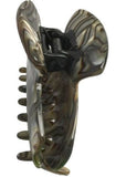 French Amie Chic Onyx Grey Handmade Celluloid Large Jaw Hair Claw Clip Clutcher-FRENCH AMIE-ebuyfashion.com