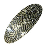French Amie Fine Oval Medium Celluloid Handmade Automatic Hair Clip Barrette-French Amie-ebuyfashion.com