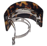 French Amie Half Circle Curved Tokyo Handmade Celluloid Hair Clip Barrette-French Amie-ebuyfashion.com