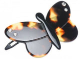 French Amie Small Butterfly Tokyo Crystal Celluloid Handmade Hair Clip Barrette-French Amie-ebuyfashion.com