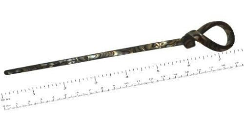 French Amie Loop Handmade Onyx Cellulose Acetate Chignon Bun Hair Pin Stick-French Amie-ebuyfashion.com