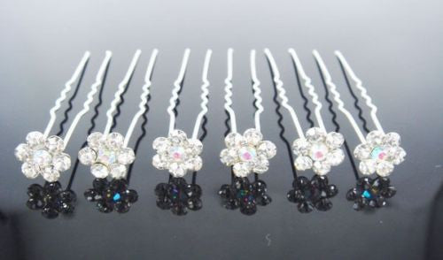 Moeni 10pcs Beautiful Crystal Rhinestone U Hair Pins-Moeni-ebuyfashion.com