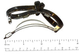 French Amie Bow Infinity Onyx Celluloid Handmade Silver Clasp Hair Clip Barrette-French Amie-ebuyfashion.com