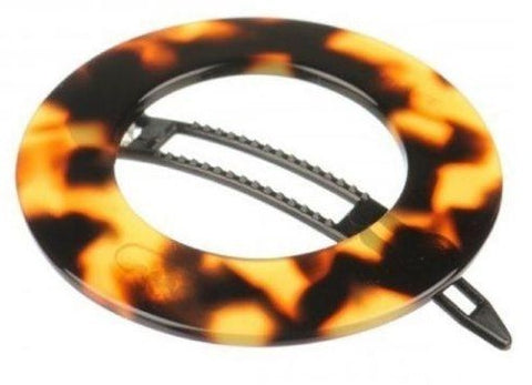 French Amie Magic Circle Tokyo Red Round Handmade Side Slide Barrette Snap Pin-FRENCH AMIE-ebuyfashion.com