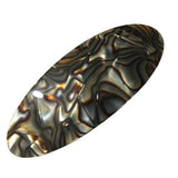 French Amie Fine Oval Medium Celluloid Handmade Automatic Hair Clip Barrette-French Amie-ebuyfashion.com