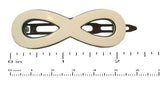 French Amie Infinity Ivory Celluloid Handmade Metal Free Hair Clip Barrette-French Amie-ebuyfashion.com