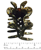 French Amie Classic Medium Handmade Onyx Celluloid Butterfly Jaw Hair Grip Claw-FRENCH AMIE-ebuyfashion.com
