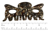 French Amie Classic Medium Handmade Onyx Celluloid Butterfly Jaw Hair Grip Claw-FRENCH AMIE-ebuyfashion.com