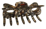 French Amie Classic Medium Handmade Onyx Celluloid Butterfly Jaw Hair Grip Claw-FRENCH AMIE-ebuyfashion.com