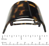 French Amie Half Circle Curved Tokyo Handmade Celluloid Hair Clip Barrette-French Amie-ebuyfashion.com