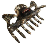 French Amie Classic Medium Handmade Onyx Celluloid Butterfly Jaw Hair Grip Claw-FRENCH AMIE-ebuyfashion.com