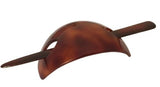 French Amie Oval Arch Handmade Shell Ponytail Holder Hair Slide Bun Cover Stick-FRENCH AMIE-ebuyfashion.com
