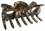 French Amie Classic Medium Handmade Onyx Celluloid Butterfly Jaw Hair Grip Claw-FRENCH AMIE-ebuyfashion.com