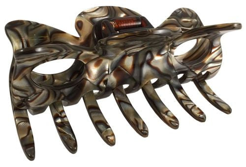 French Amie Classic Medium Handmade Onyx Celluloid Butterfly Jaw Hair Grip Claw-FRENCH AMIE-ebuyfashion.com