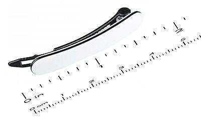 French Amie Mini Grey Celluloid Handmade Metal Free Hair Clip Barrette For Girls-FRENCH AMIE-ebuyfashion.com