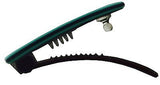 French Amie Teal Rectangular Celluloid Handmade Hair Clip Barrette For Girls-French Amie-ebuyfashion.com
