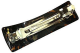 French Amie Handmade Arch Medium Hair Clip Automatic Barrette Silver Metal Clasp-French Amie-ebuyfashion.com