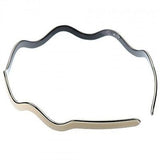 French Amie Thin Zig Zag Wavy Ivory Thin Handmade Celluloid Hair Headband-French Amie-ebuyfashion.com