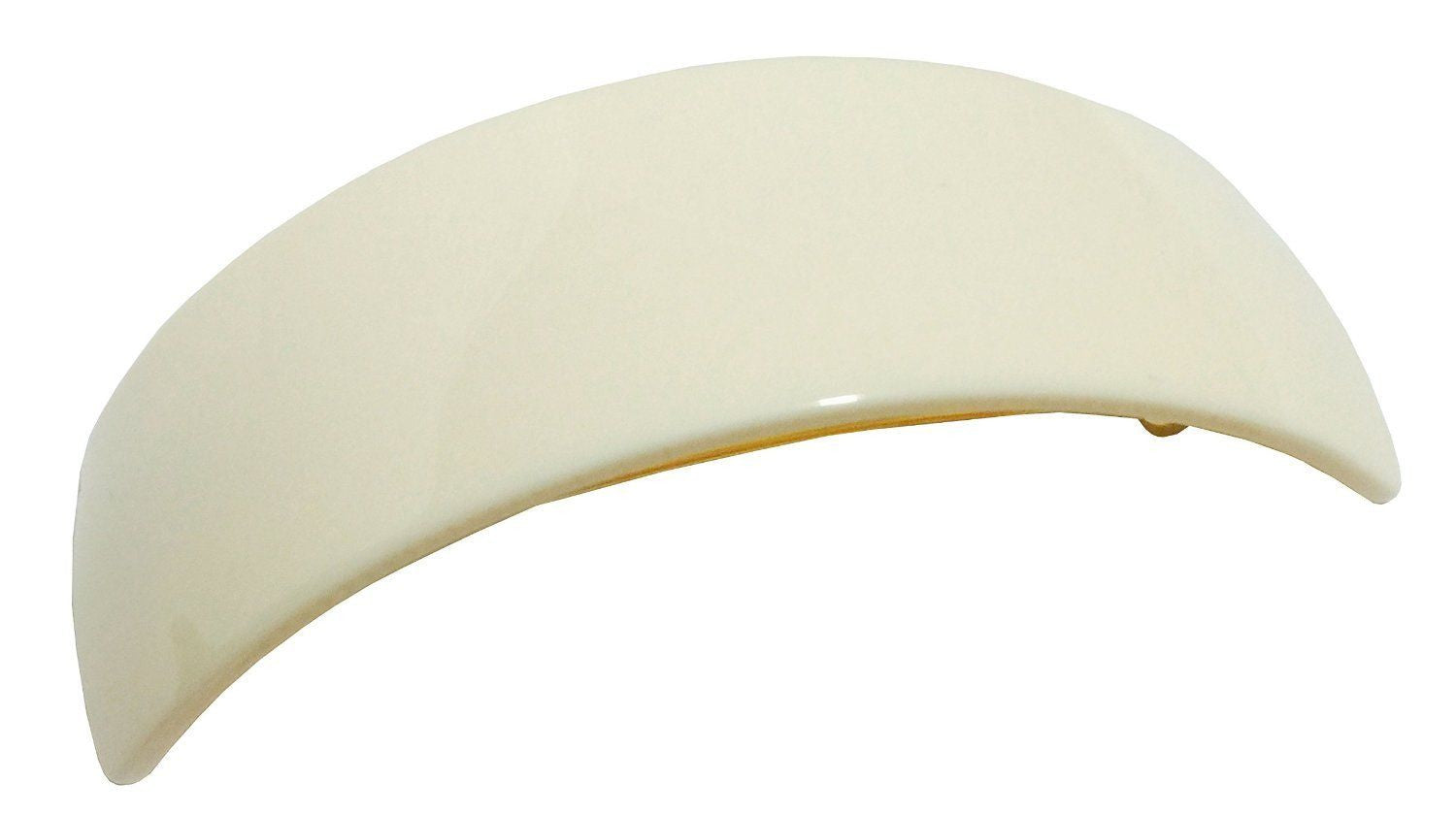 French Amie Handmade Curved Medium Automatic Strong Grip Hair Clip Barrette-French Amie-ebuyfashion.com