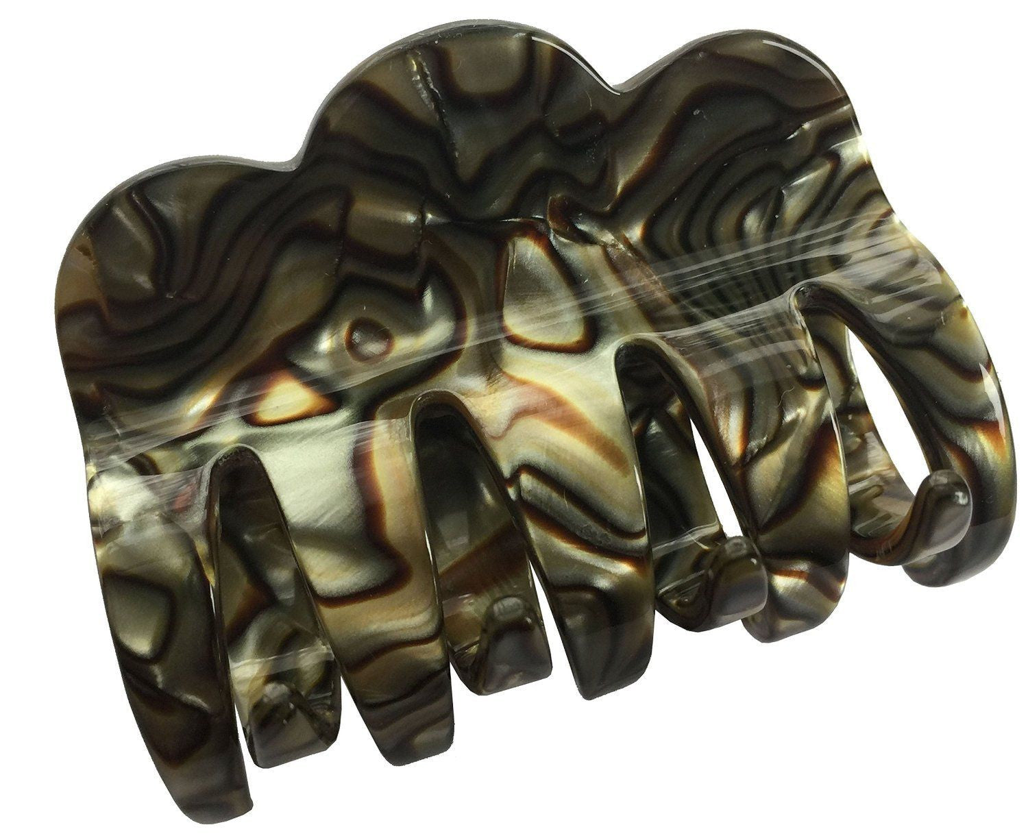 French Amie Small Wave Handmade Celluloid Jaw Hair Claw Clip Clamp Clutcher-French Amie-ebuyfashion.com